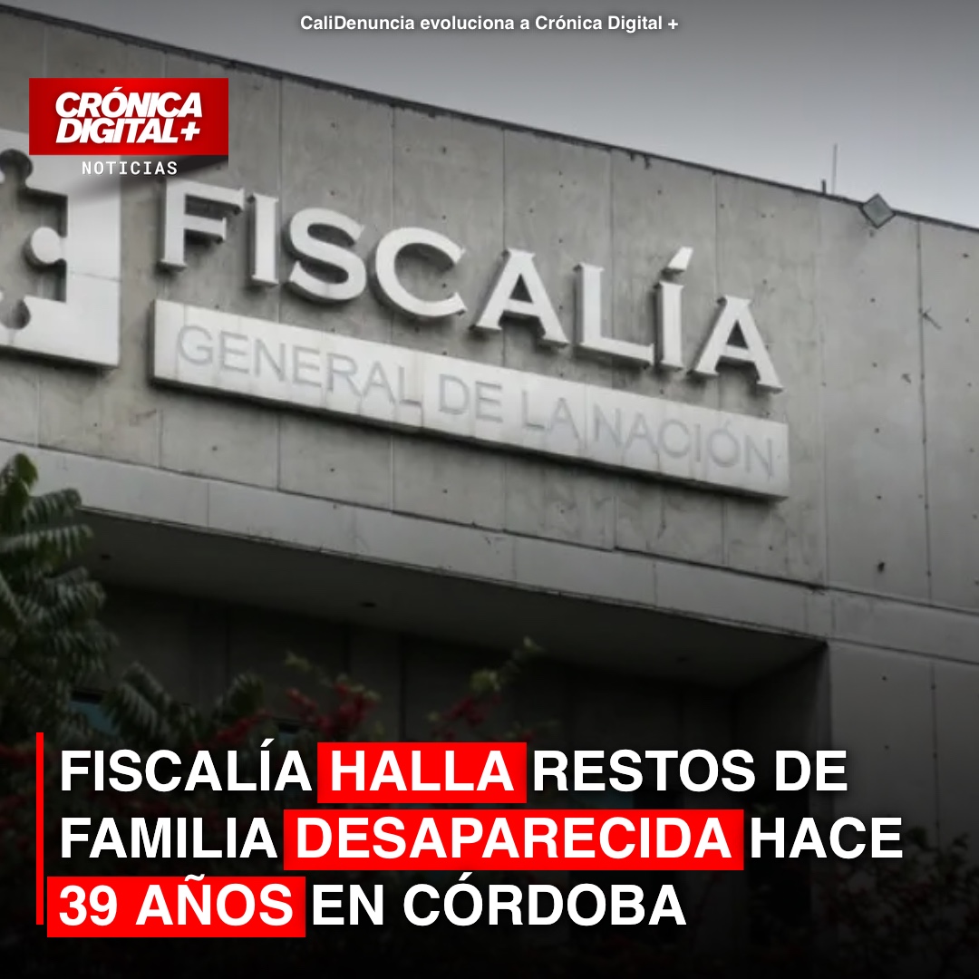 Fiscalía Identifica Posibles Restos de Familia Desaparecida Hace 39 Años en Córdoba