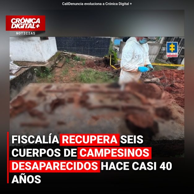 Fiscalía identifica seis campesinos desaparecidos hace casi 40 años en Córdoba