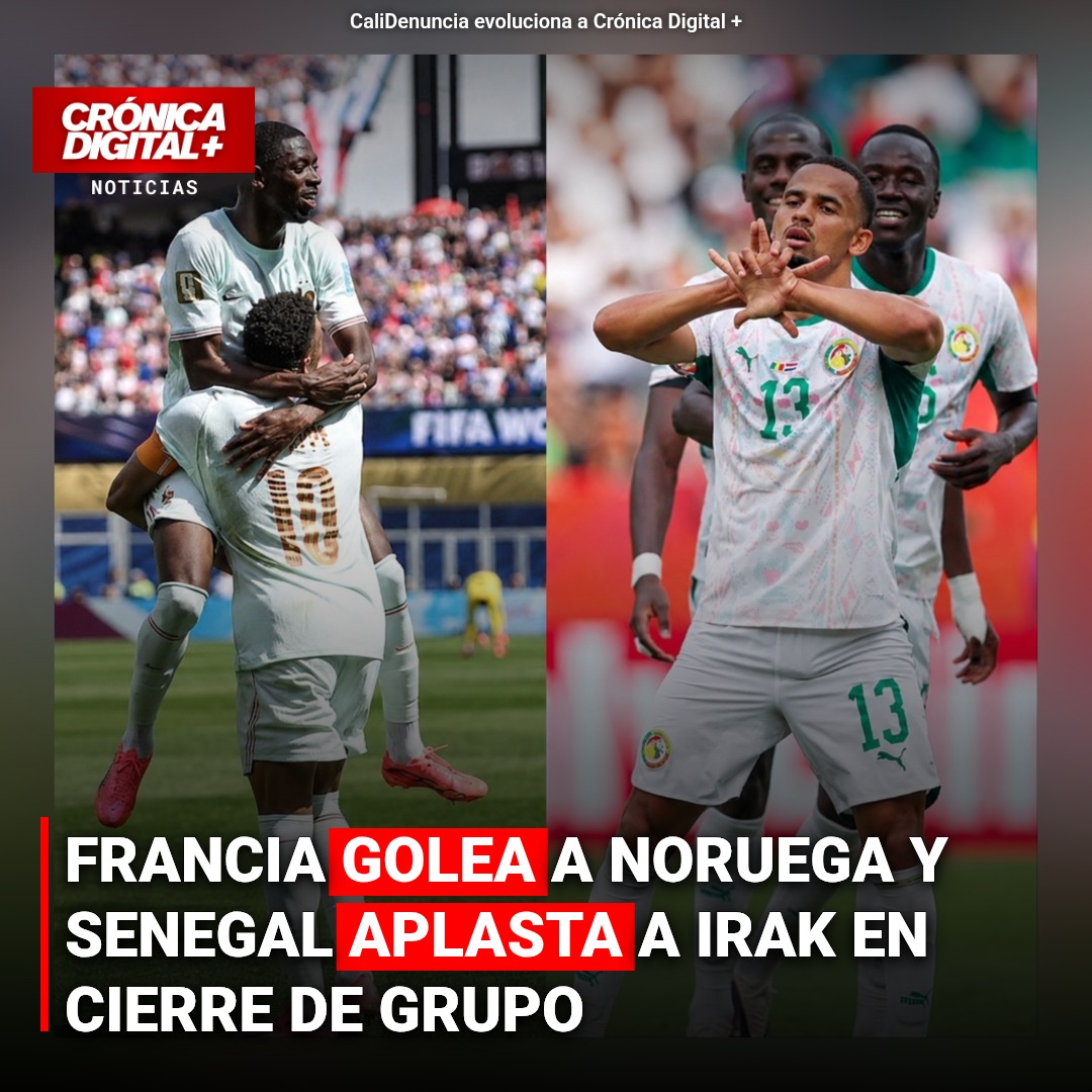 Francia lidera Grupo I del Mundial 2026; Senegal mantiene esperanza