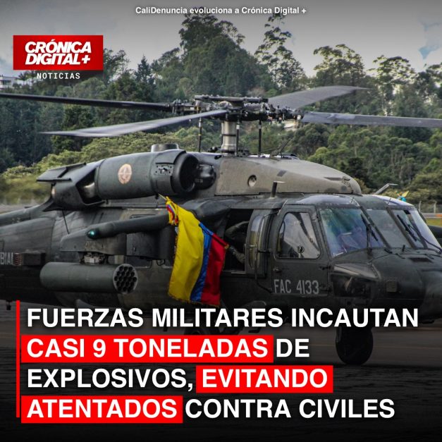 Fuerzas Militares incautan casi 9 toneladas de explosivos en 2024