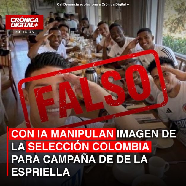 HERRAMIENTAS IA MANIPULAN IMAGEN DE LA SELECCIÓN COLOMBIA PARA CAMPAÑA DE LA ESPRIELLA