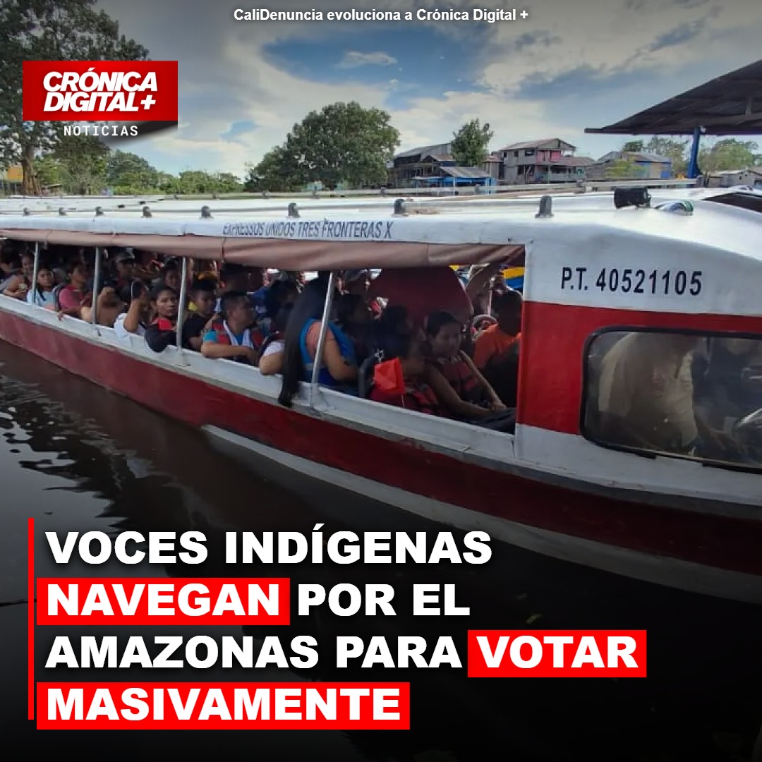 Indígenas desafían la Amazonía: masiva movilización fluvial por el voto