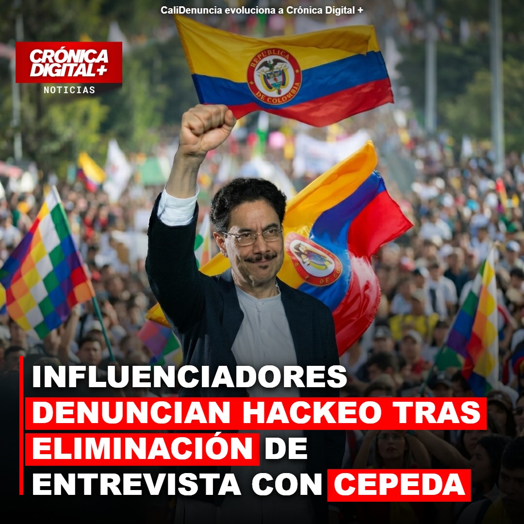 Influenciadores denuncian hackeo tras eliminar entrevista a Iván Cepeda en vivo