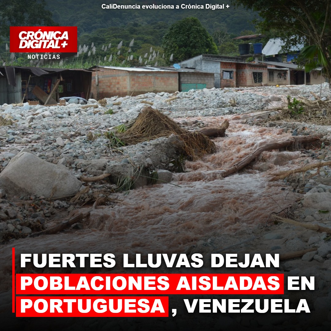 Intensas lluvias: Portuguesa, Venezuela, ante anegaciones y poblaciones aisladas