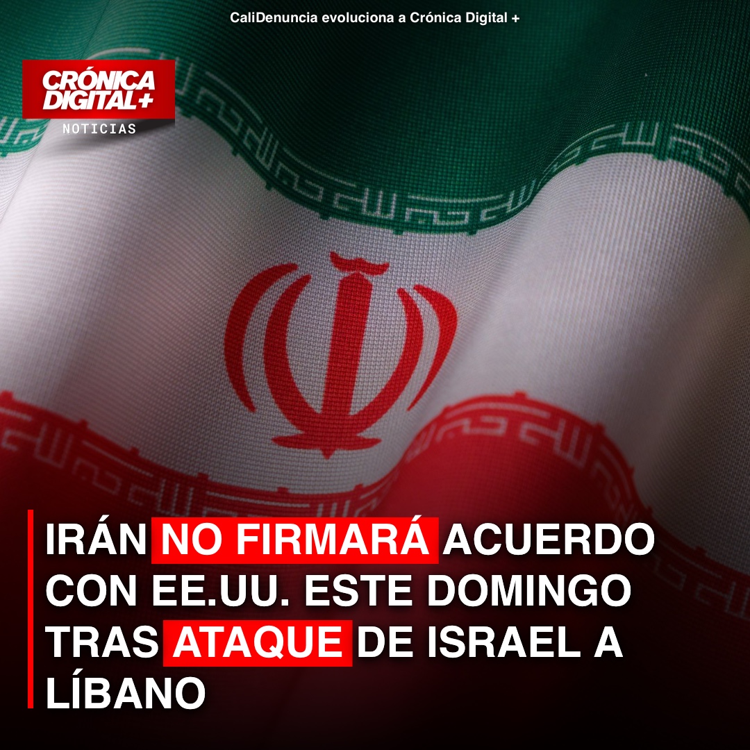 Irán descarta acuerdo con EE.UU. tras ataque israelí en Líbano; tensión aumenta
