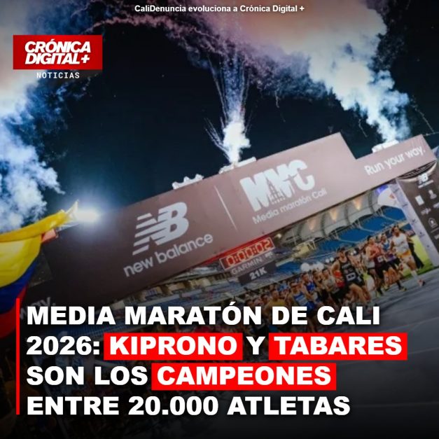 Kiprono y Tabares triunfan en Media Maratón de Cali 2026