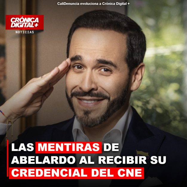 LAS MENTIRAS DE ABELARDO AL RECIBIR SU CREDENCIAL DEL CNE