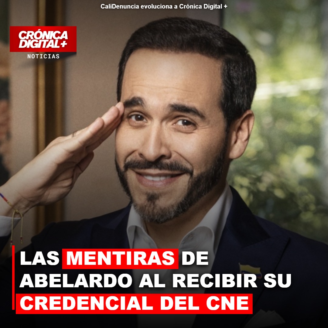 LAS MENTIRAS DE ABELARDO AL RECIBIR SU CREDENCIAL DEL CNE