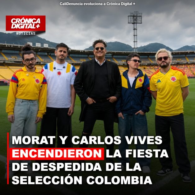 MORAT Y CARLOS VIVES ENCENDIERON LA FIESTA DE DESPEDIDA DE LA SELECCIÓN COLOMBIA EN EL CAMPÍN