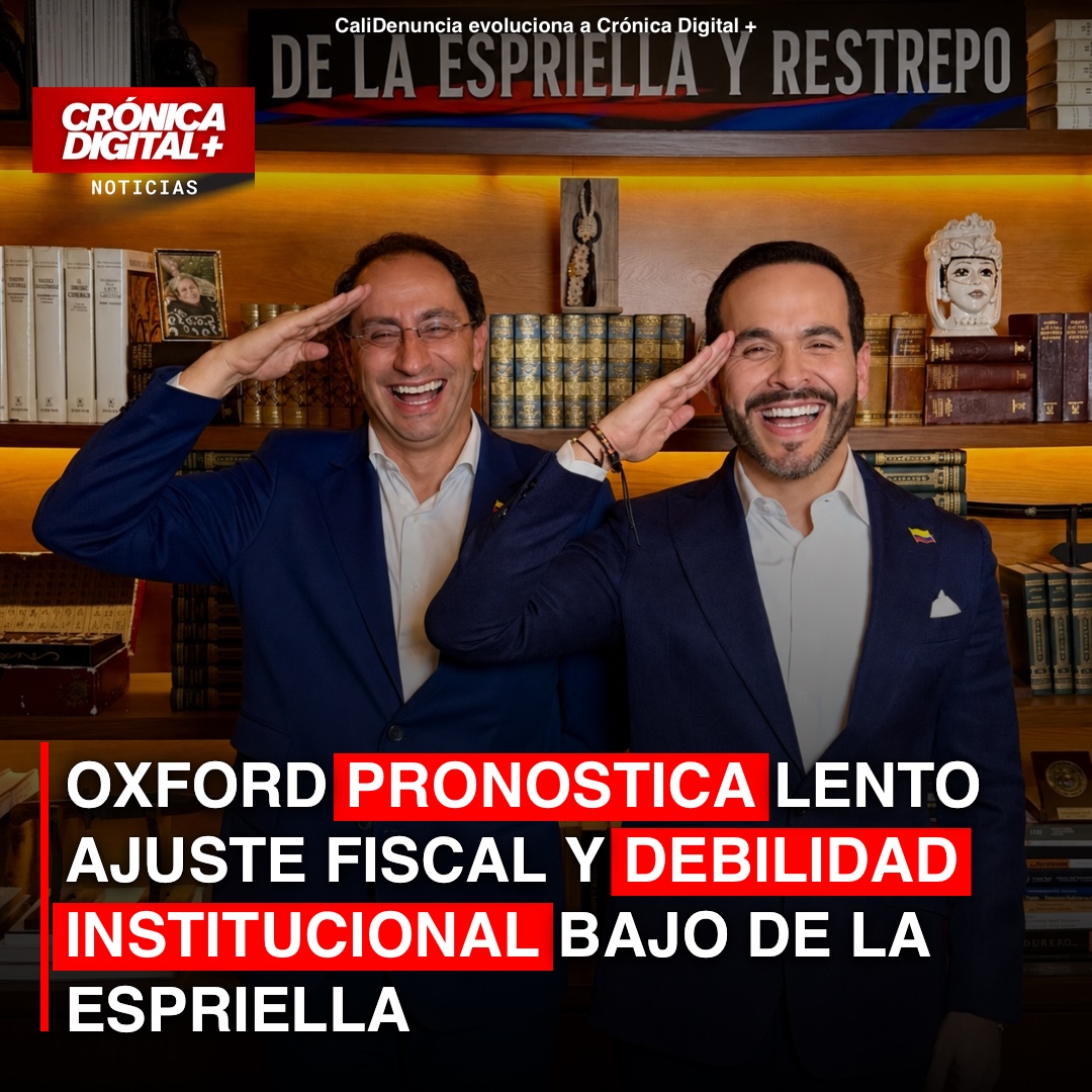 Oxford advierte riesgos en gobierno de De la Espriella: finanzas lentas y fragilidad institucional