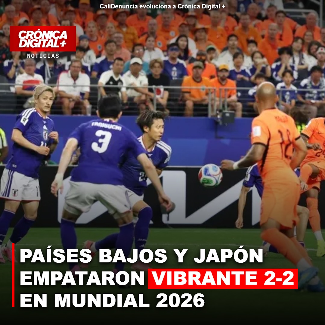 Países Bajos y Japón dividen puntos en emocionante empate 2-2 en Qatar 2026