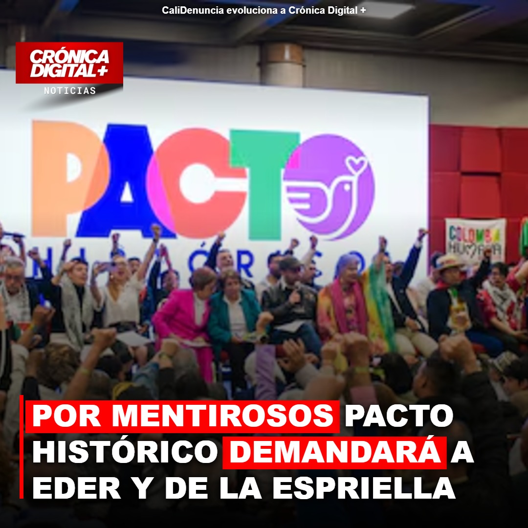 Pacto Histórico demandará a Eder y De La Espriella por alarmismo en Cali