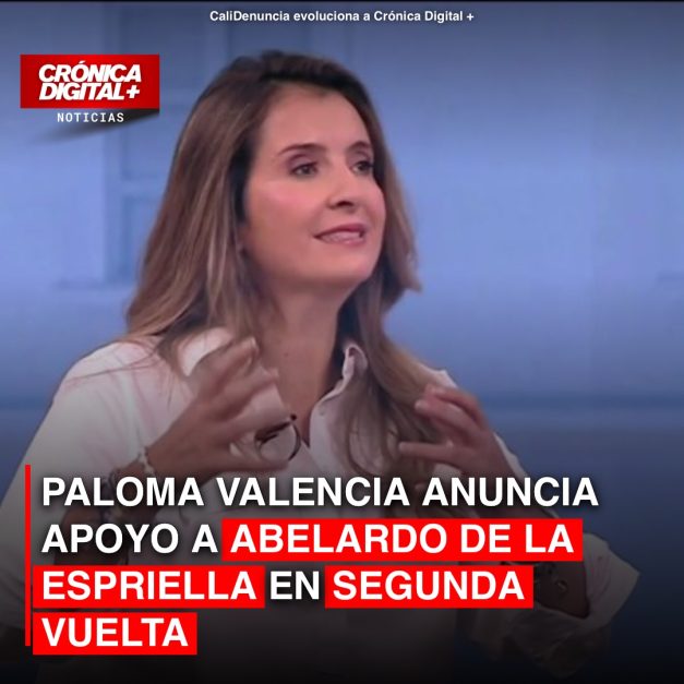 PALOMA VALENCIA ANUNCIA APOYO A ABELARDO DE LA ESPRIELLA EN SEGUNDA VUELTA