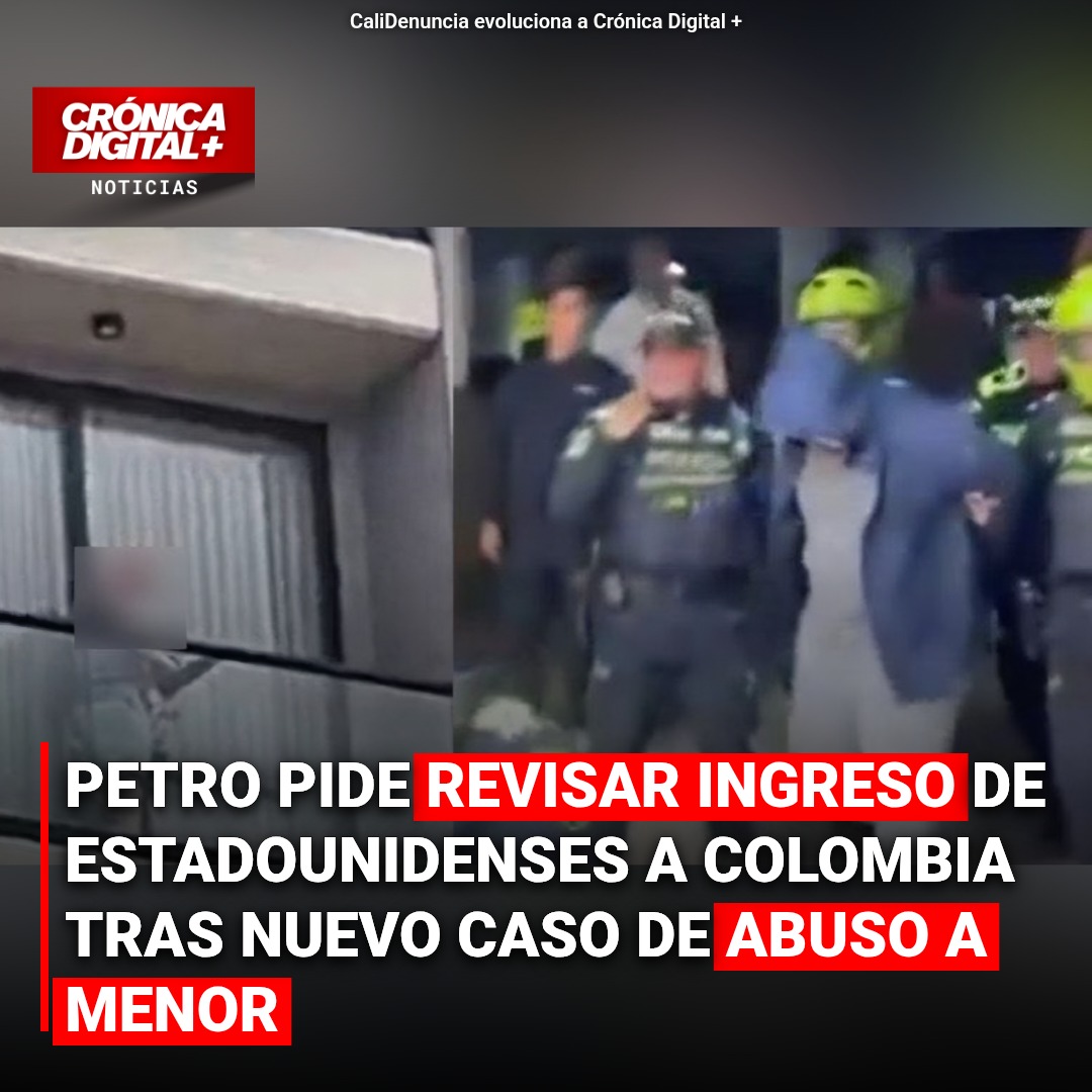 Petro exige revisar visas a estadounidenses tras abuso a menor en Bogotá