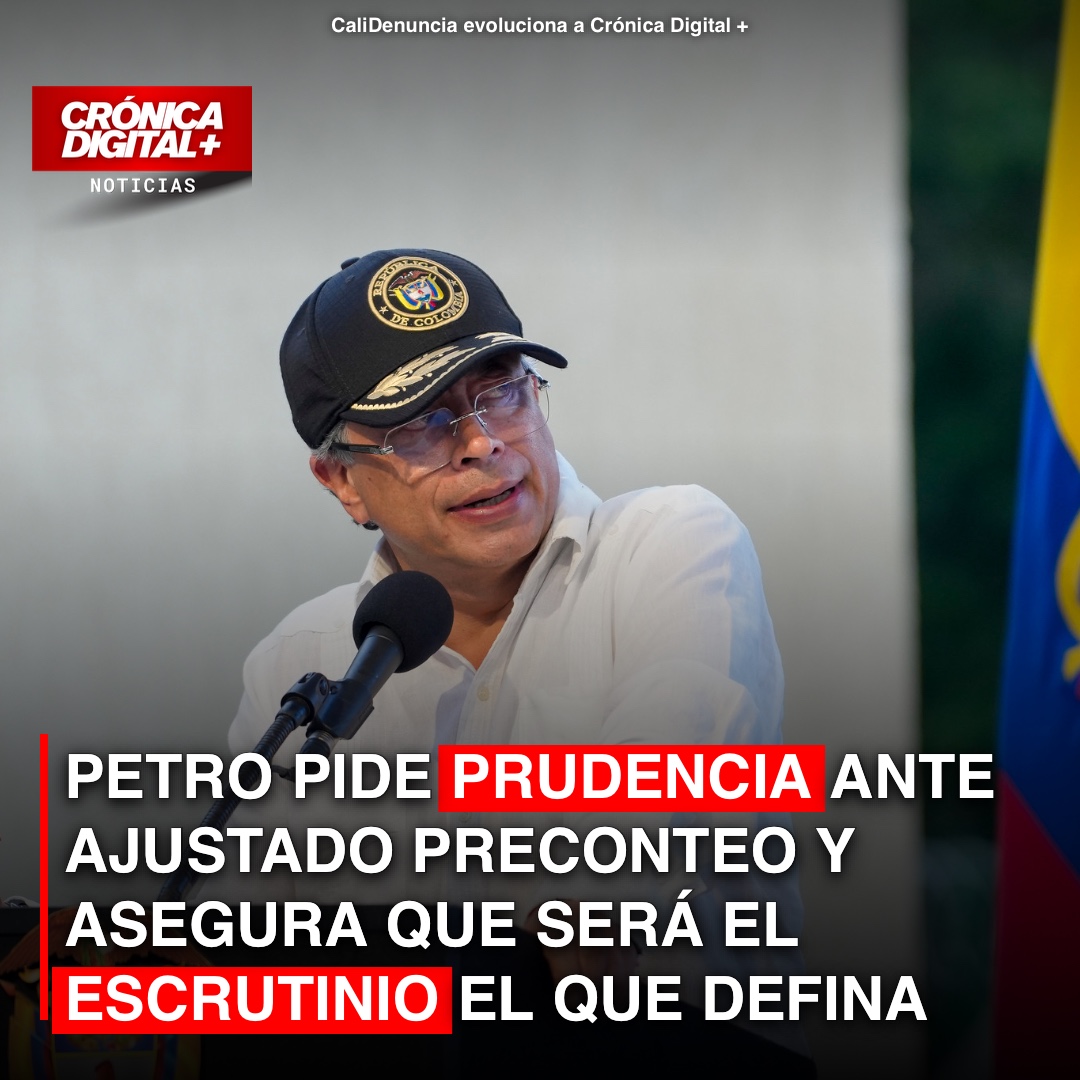 Petro llama a la calma: escrutinio definirá futuro presidente colombiano