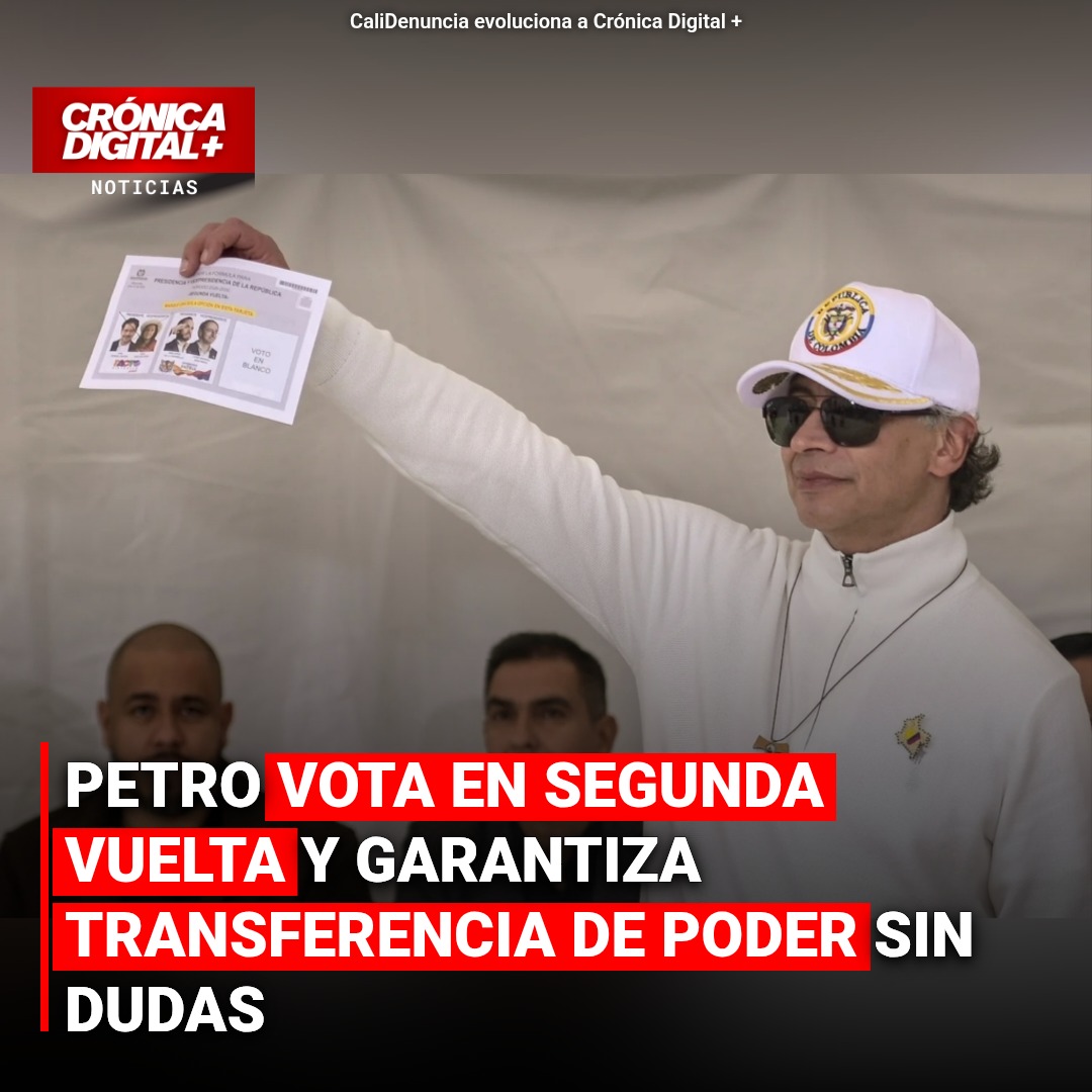 Petro vota en balotaje y reitera compromiso con la transición democrática en Colombia