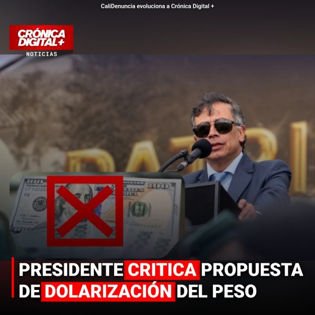 PRESIDENTE CRITICA PROPUESTA DE DOLARIZACIÓN DEL PESO