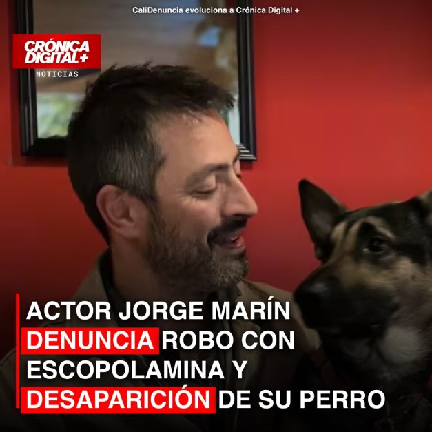 Robo con escopolamina al actor Jorge Hugo Marín: su perro Guaro, desaparecido