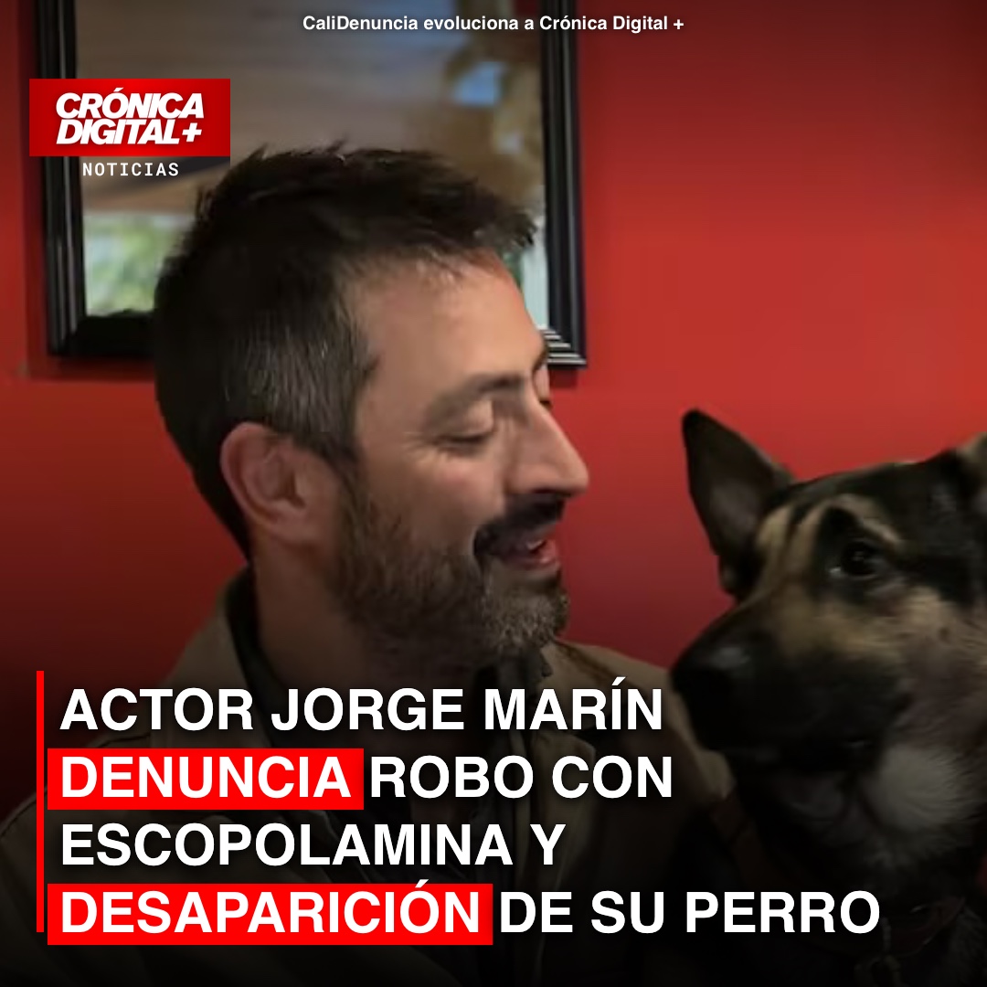 Robo con escopolamina al actor Jorge Hugo Marín: su perro Guaro, desaparecido