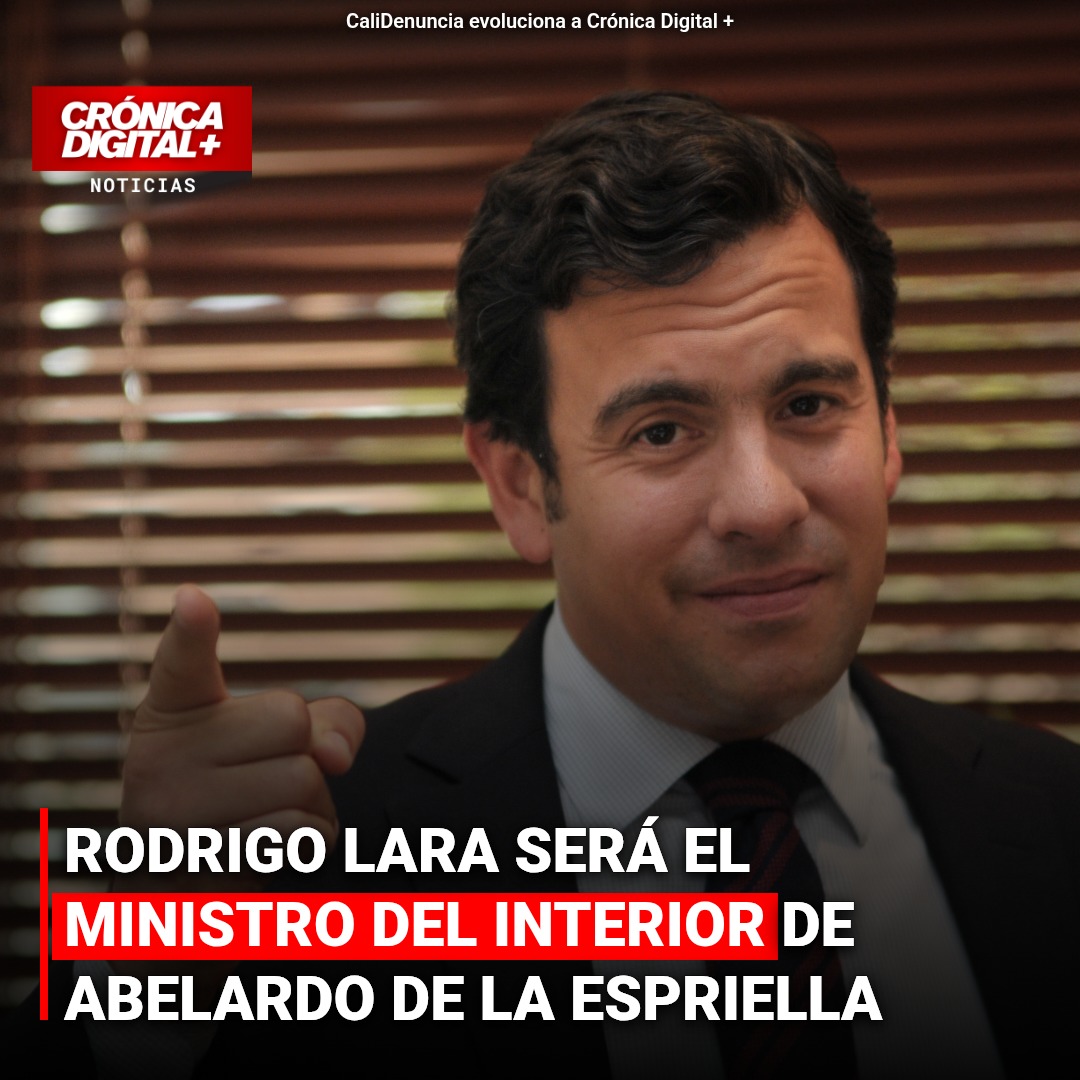 RODRIGO LARA SERÁ EL MINISTRO DEL INTERIOR DE ABELARDO DE LA ESPRIELLA