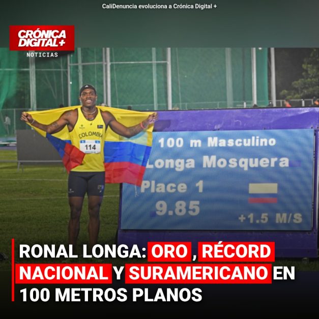 Ronal Longa: Oro y Récords Sudamericano y Nacional en 100 Metros