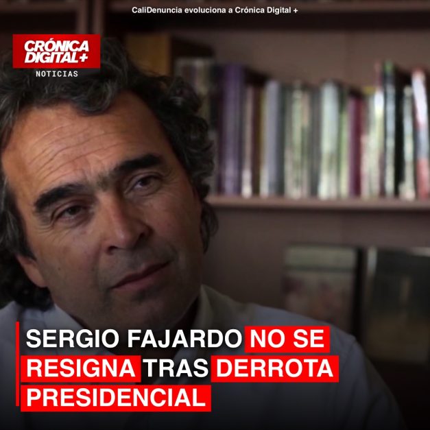 SERGIO FAJARDO NO SE RESIGNA TRAS DERROTA PRESIDENCIAL
