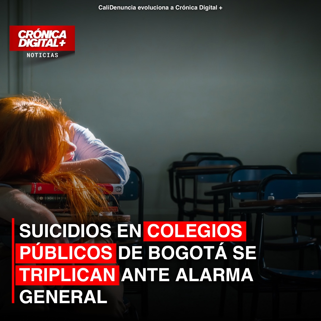 Suicidios triplicados en colegios bogotanos alertan crisis de salud mental