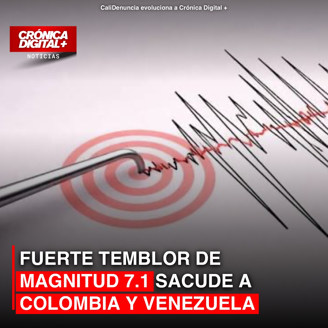 Terremoto 7.1 sacude Venezuela; ondas se sienten en seis departamentos colombianos