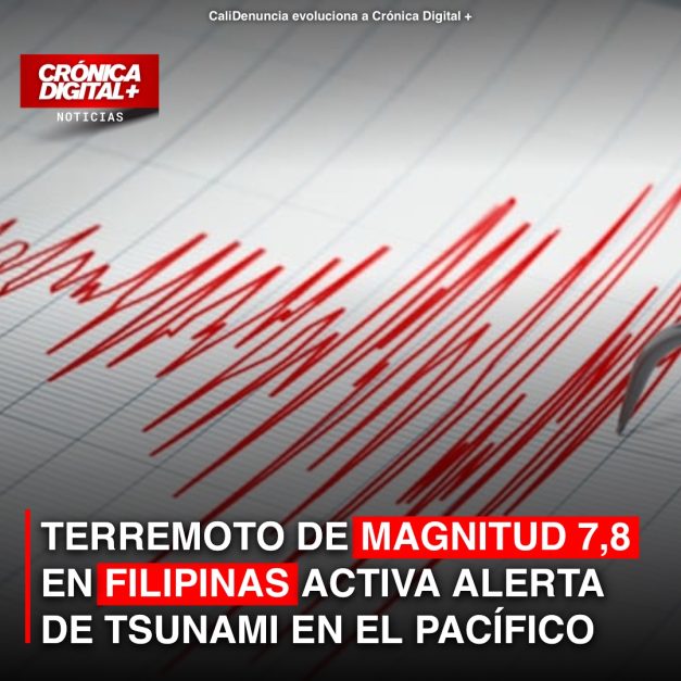 TERREMOTO DE MAGNITUD 7,8 EN FILIPINAS ACTIVA ALERTA DE TSUNAMI EN EL PACÍFICO