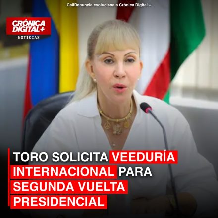 TORO SOLICITA VEEDURÍA INTERNACIONAL PARA SEGUNDA VUELTA PRESIDENCIAL