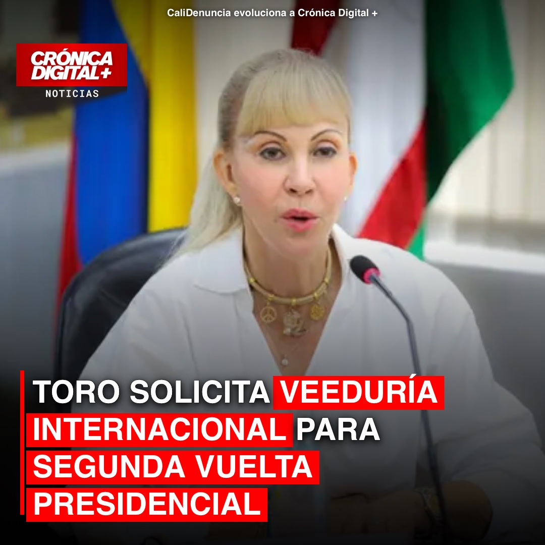 TORO SOLICITA VEEDURÍA INTERNACIONAL PARA SEGUNDA VUELTA PRESIDENCIAL