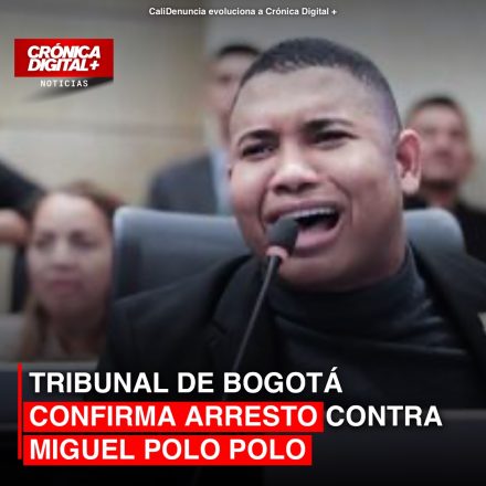 Tribunal de Bogotá confirma arresto y multa contra Miguel Polo Polo