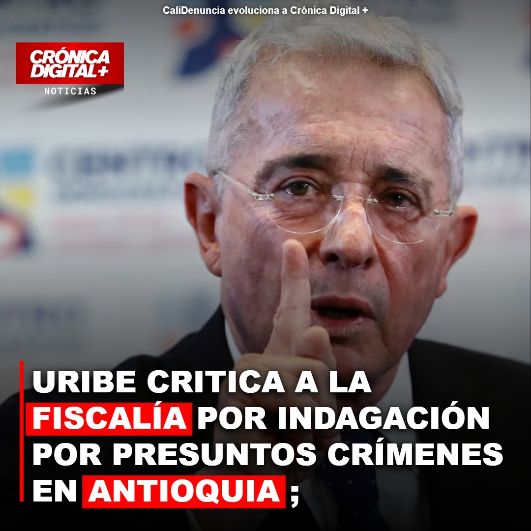Uribe arremete contra Fiscalía por indagatoria en casos masacres El Aro y La Granja