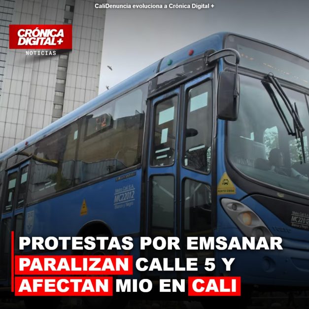 Usuarios de Emssanar paralizan Cali: MIO altera rutas y cierra estaciones