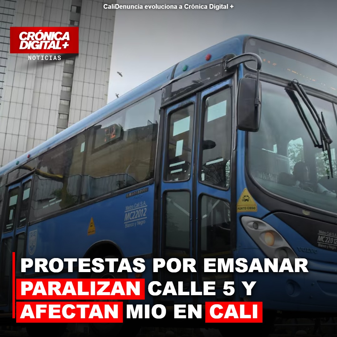 Usuarios de Emssanar paralizan Cali: MIO altera rutas y cierra estaciones