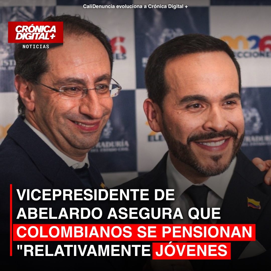 VICEPRESIDENTE DE ABELARDO ASEGURA QUE COLOMBIANOS SE PENSIONAN «RELATIVAMENTE JÓVENES»