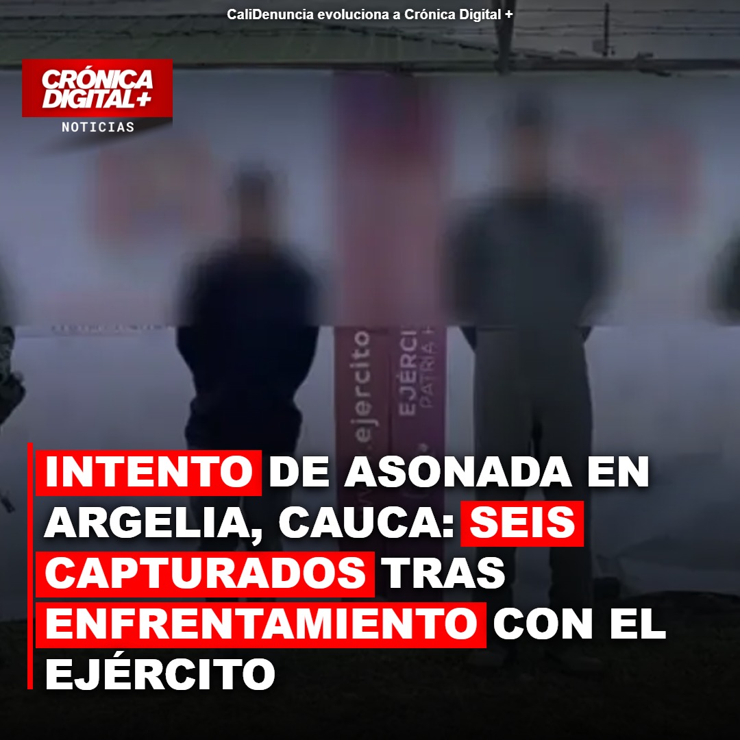Asonada en Argelia, Cauca: Ejército captura a seis personas en El Filo