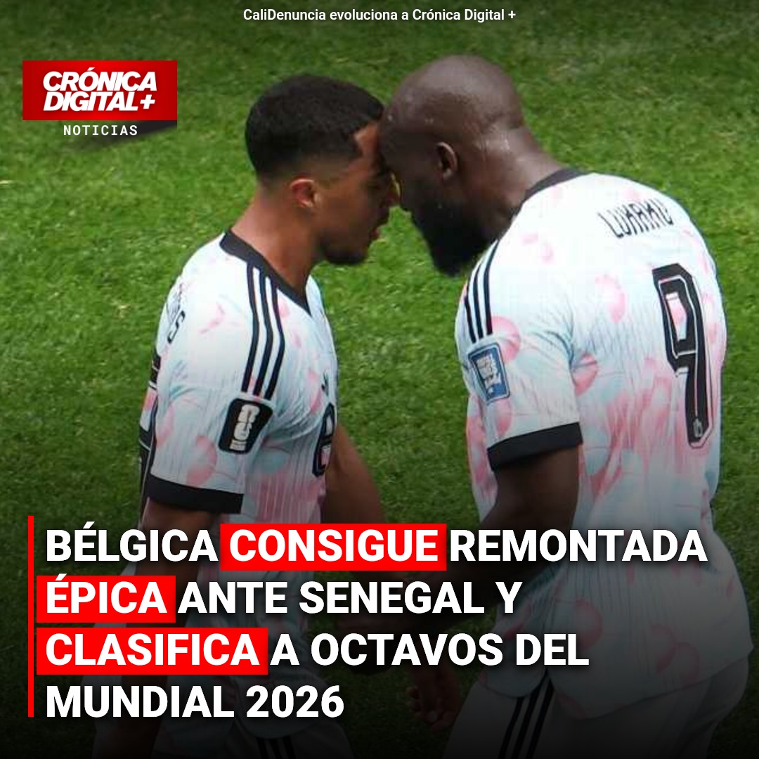 Bélgica remonta a Senegal y asegura cupo en octavos del Mundial 2026