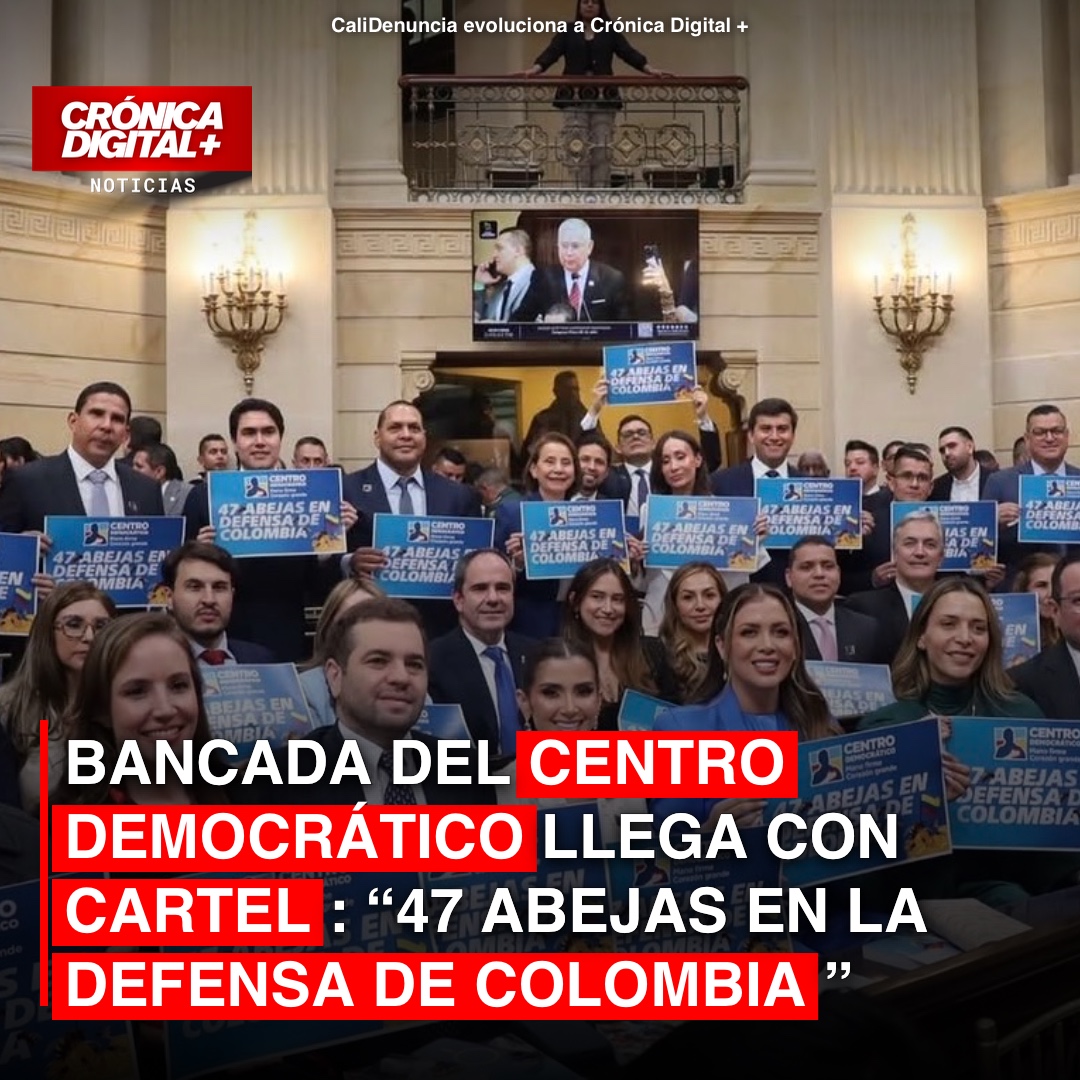 BANCADA DEL CENTRO DEMOCRÁTICO LLEGA CON CARTEL: “47 ABEJAS EN LA DEFENSA DE COLOMBIA”