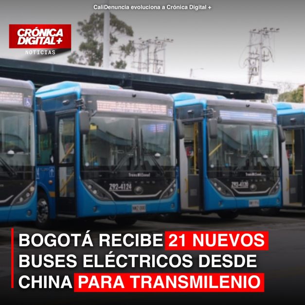 Bogotá refuerza TransMilenio con 21 nuevos buses eléctricos desde China