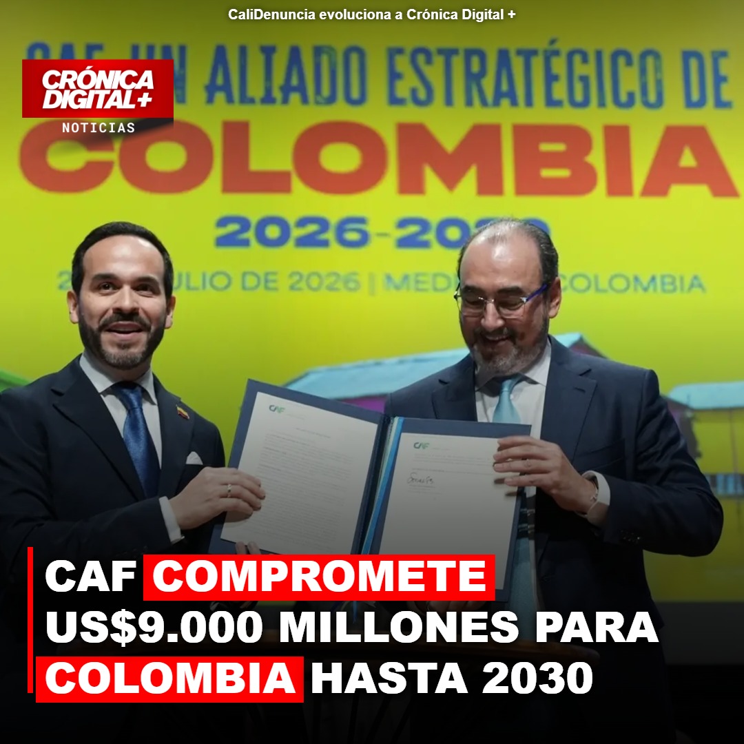 CAF destina US$9.000 millones para impulsar desarrollo colombiano hasta 2030
