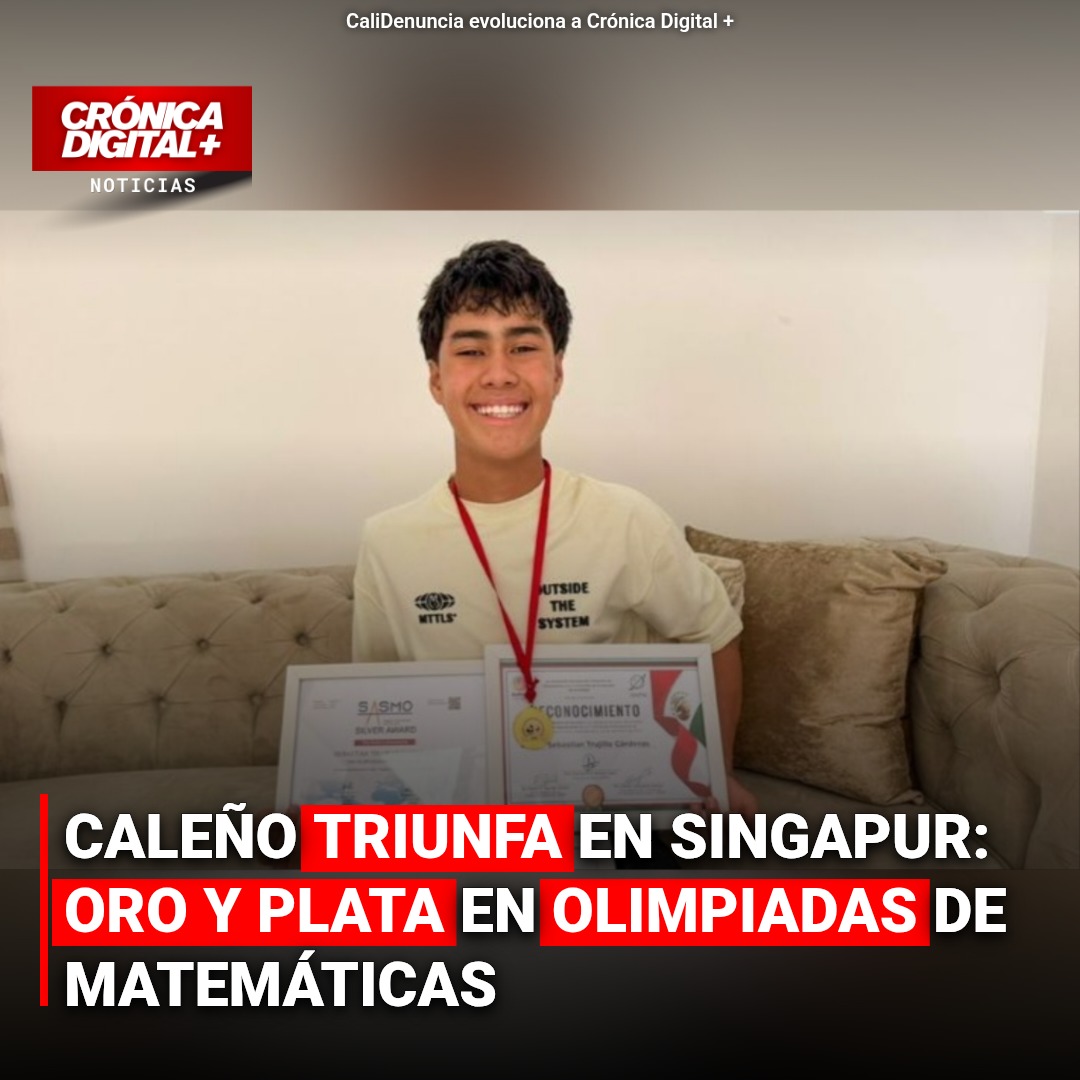Caleño de 14 Años Brilla con Oro y Plata en Olimpiadas de Matemáticas en Singapur