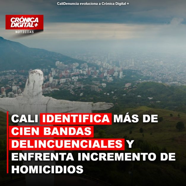 Cali: Más de 100 bandas delictivas identificadas mientras homicidios aumentan