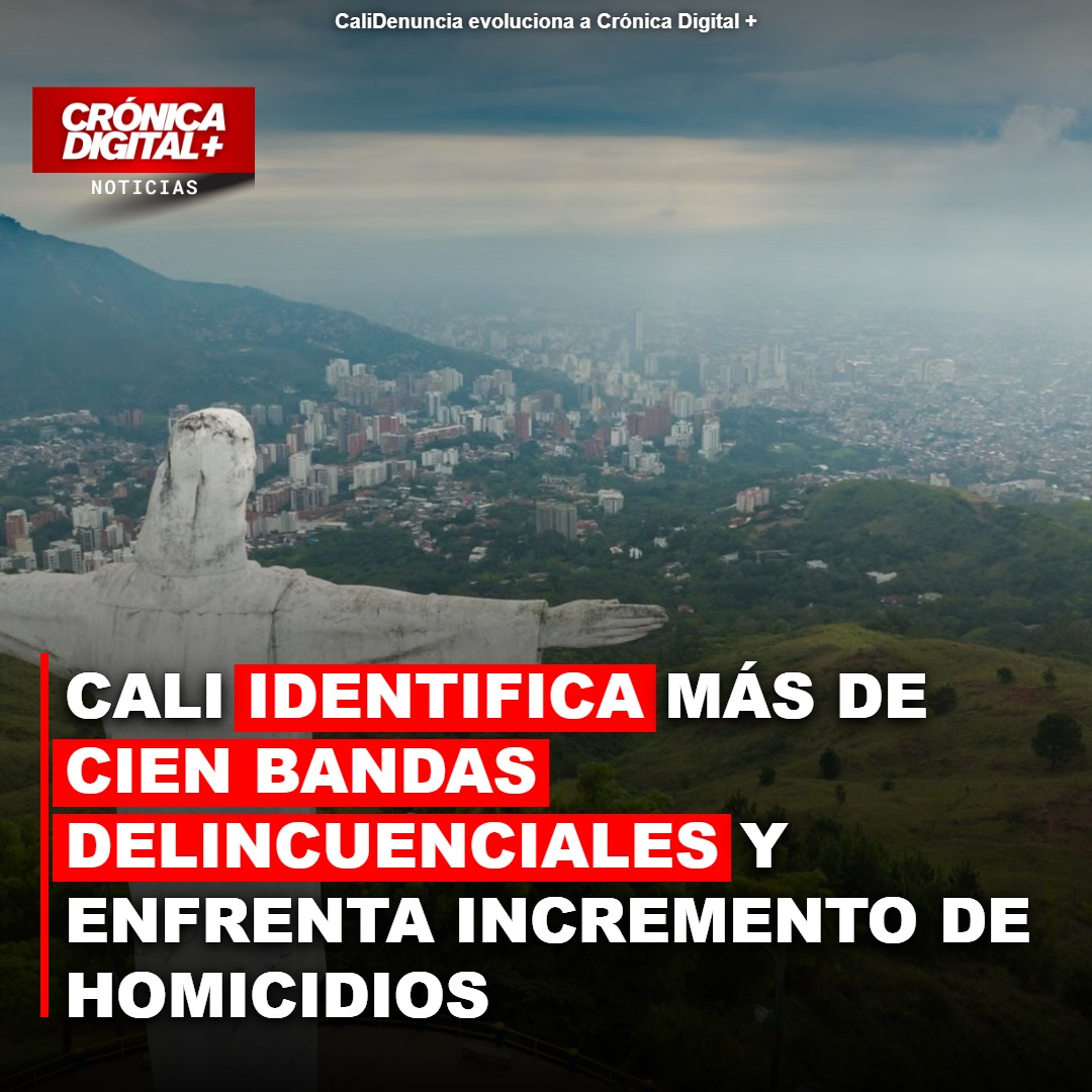 Cali: Más de 100 bandas delictivas identificadas mientras homicidios aumentan