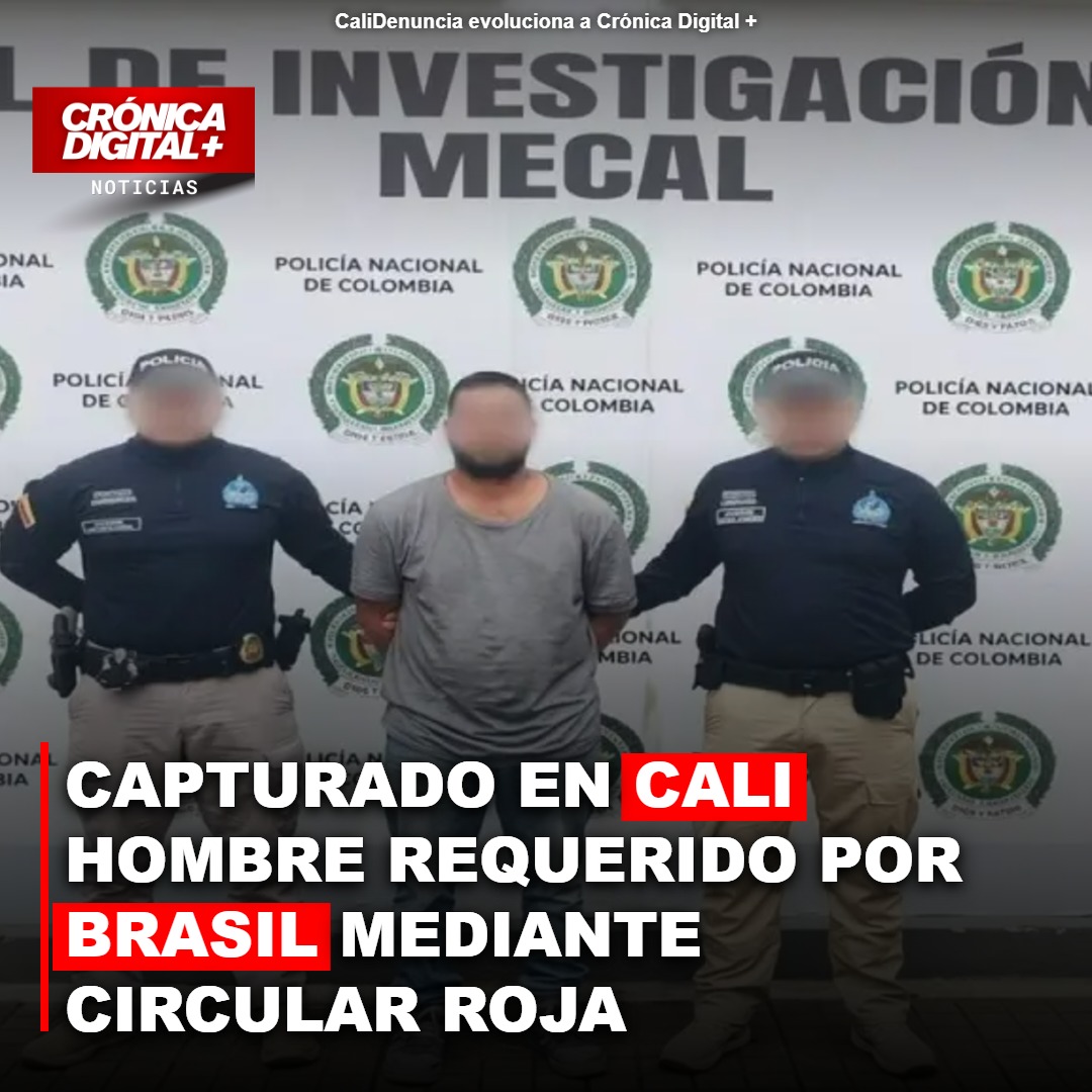 Capturan en Cali a buscado por red ‘gota a gota’ con circular Interpol