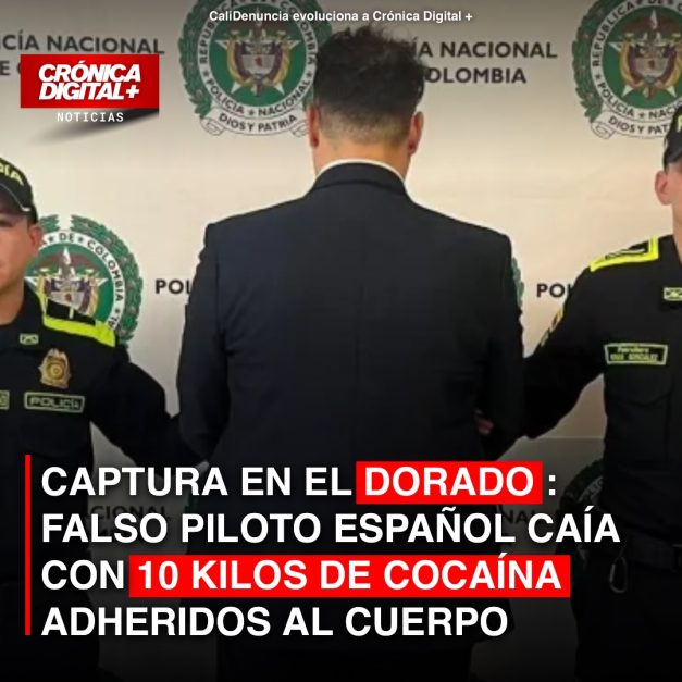 Capturan en El Dorado a falso piloto español con 10 kilos de cocaína