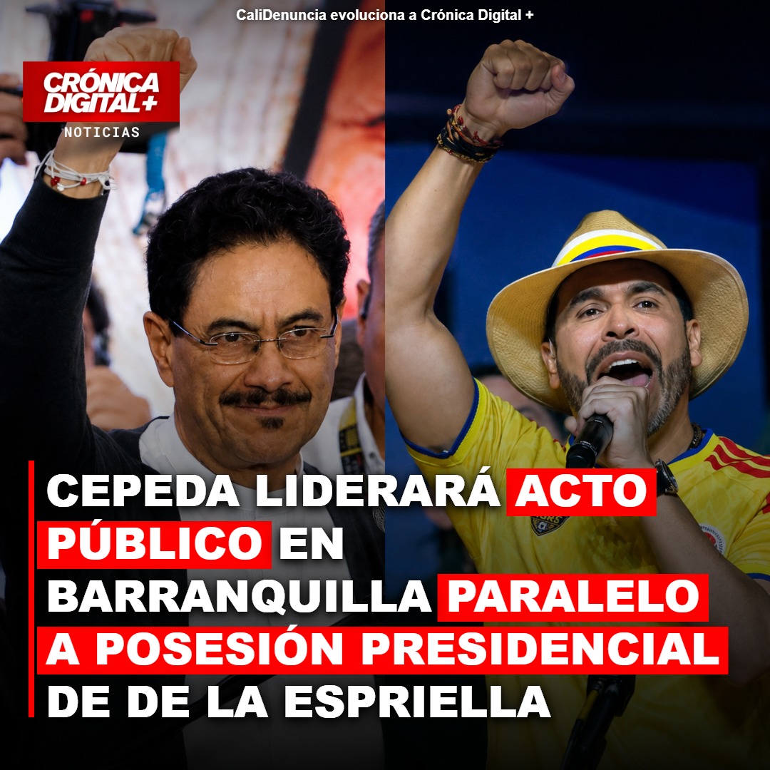 Cepeda lidera acto alterno en Barranquilla durante posesión presidencial