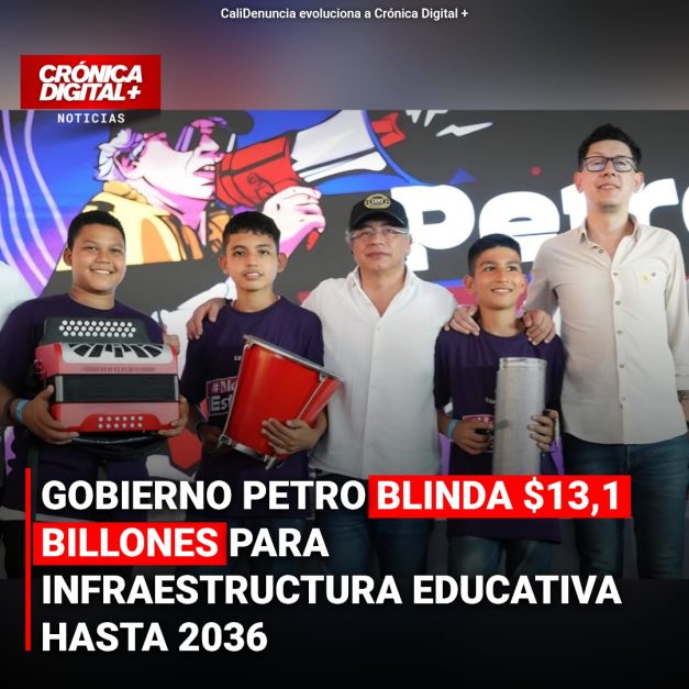 Colombia asegura $13.1 billones para infraestructura educativa hasta 2036