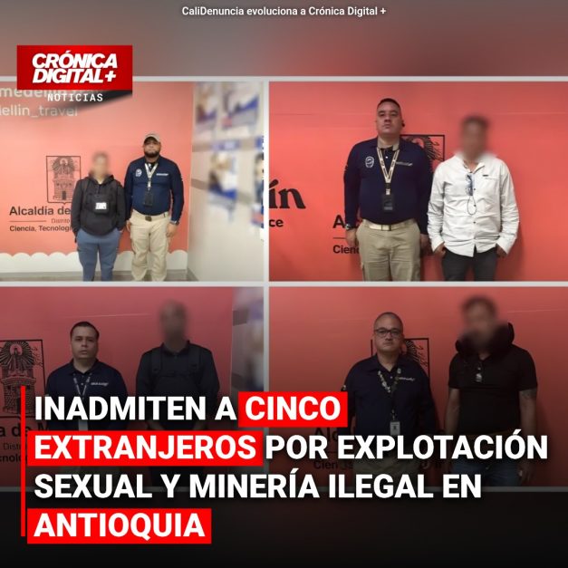 Colombia inadmite cinco extranjeros por explotación sexual y minería ilegal