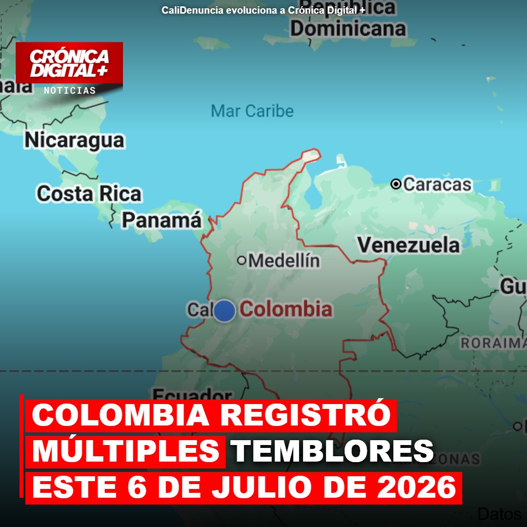 Colombia: Múltiples sismos sacuden al país y zona de frontera con Panamá